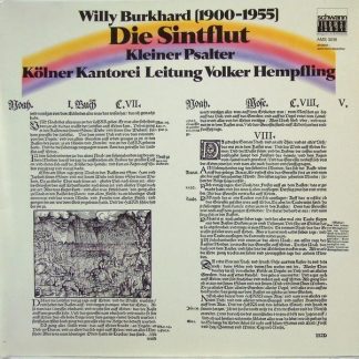 Schwann Musica Sacra AMS 3518 - Willy Burkhard - Die Sintflut /