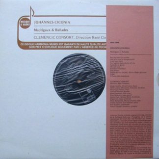harmonia mundi France HMA 10068 - Johannes Ciconia, Clemencic Co