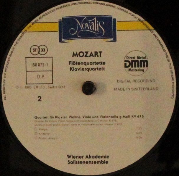 Novalis 150 072-1 - Wolfgang Amadeus Mozart, Solistenensemble De - Image 4