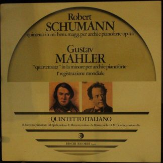 Ricordi RCL 27014 - Robert Schumann, Gustav Mahler, Quintetto It