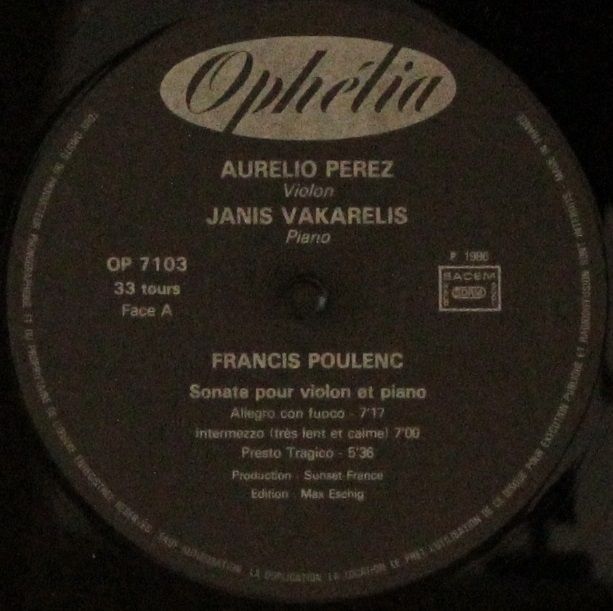 Ophélia (2) OP 7103 - Francis Poulenc, Henri Sauguet - Sonate Po - Image 3