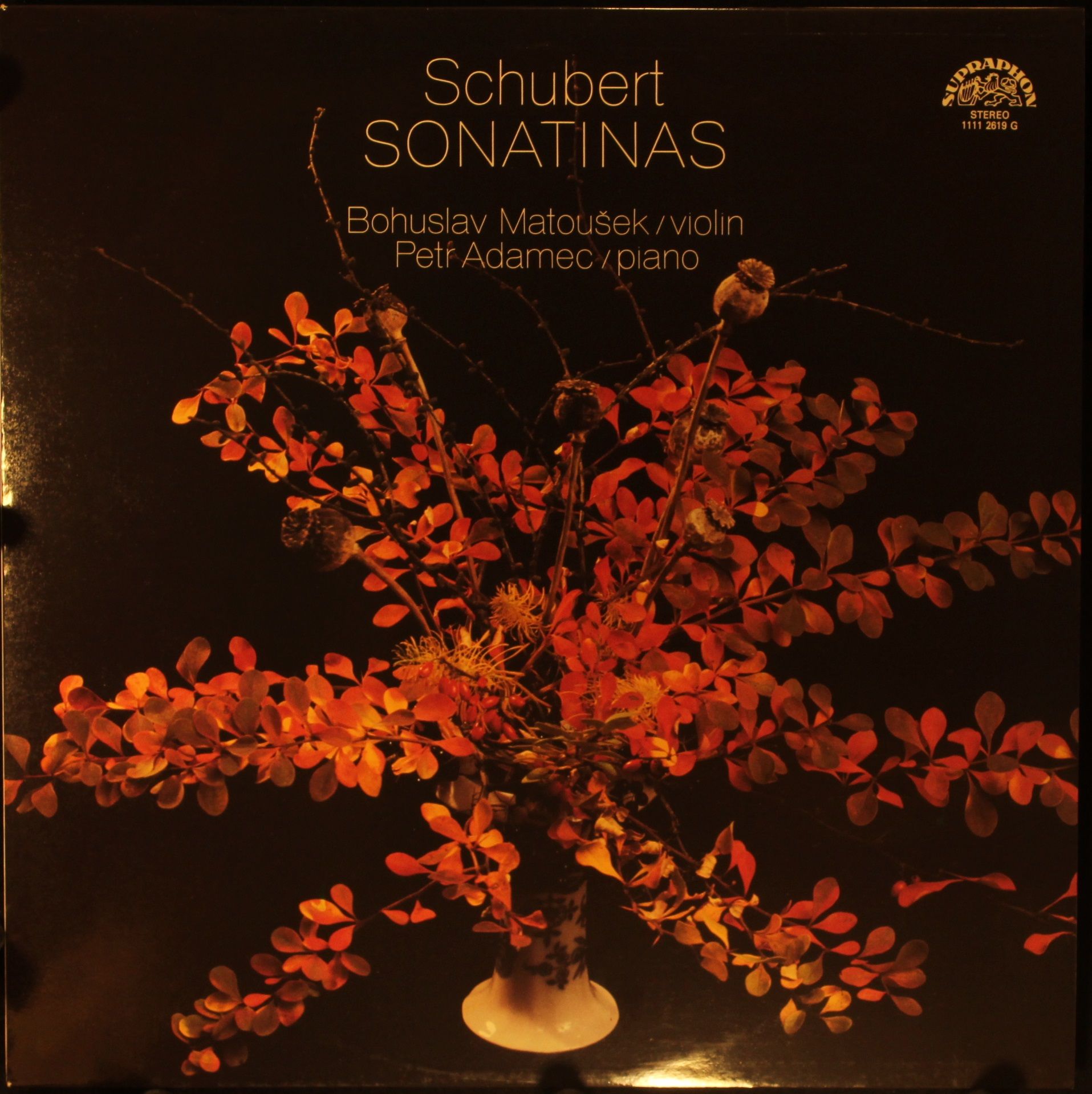 Supraphon 1111 2619 - Franz Schubert - Sonatinas For Violin and