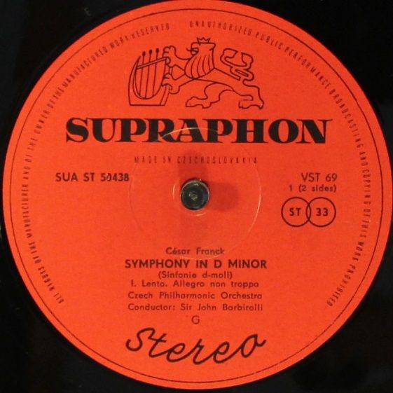 Supraphon SUA ST 50438 - César Franck, Sir John Barbirolli, The - Image 4