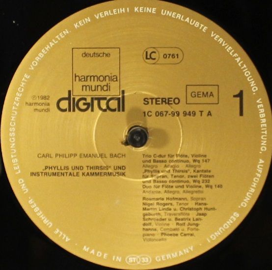 Deutsche Harmonia Mundi 1C 069-99 949 T B - Schola Cantorum Basi - Image 5