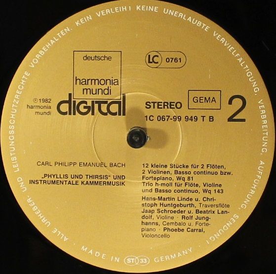 Deutsche Harmonia Mundi 1C 069-99 949 T B - Schola Cantorum Basi - Image 6