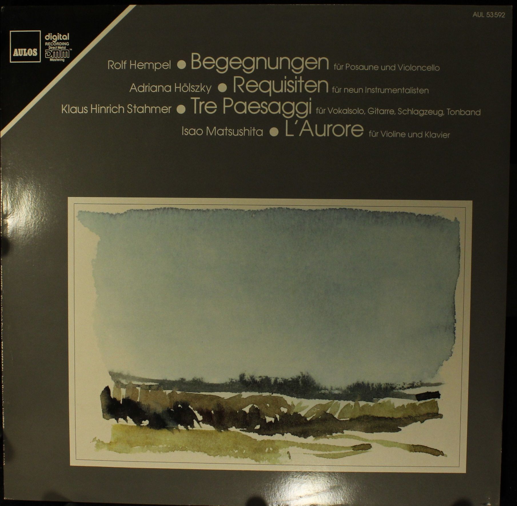 AULOS AUL 53 592 - Rolf Hempel, Adriana Hölszky, Klaus Hinrich S