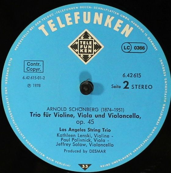 Telefunken 6.42615 - Joseph Haydn, Arnold Schoenberg, Los Angele - Image 6
