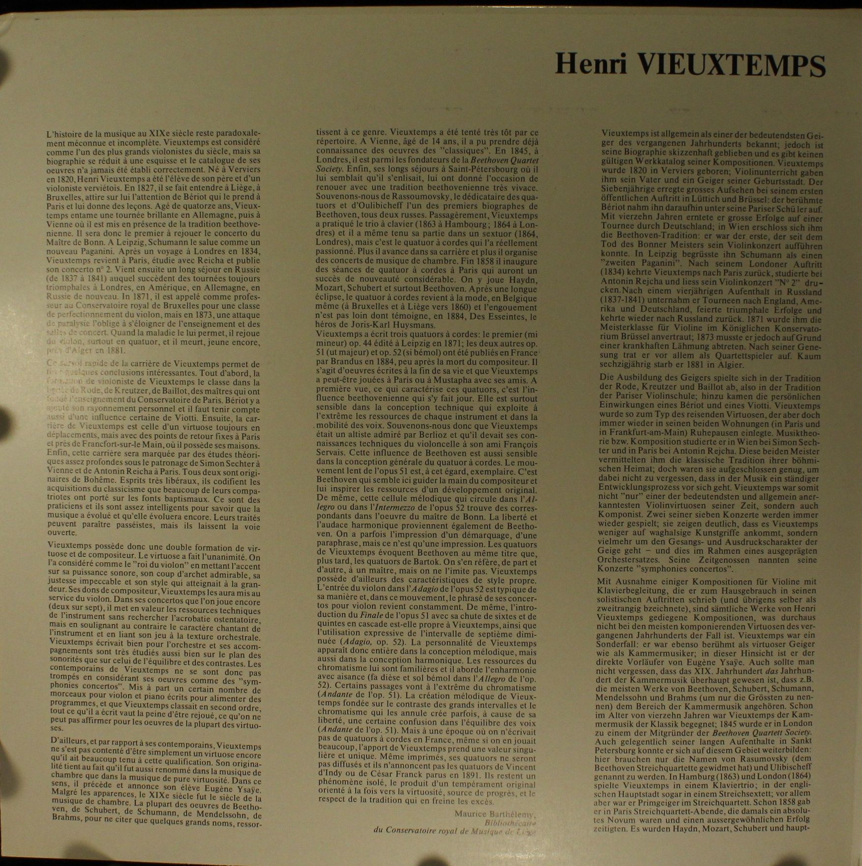 Musique en Wallonie MW 80039 - Henri Vieuxtemps, Quator À Cordes - Image 4