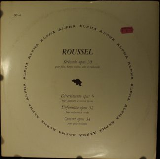 Alpha (34) DB 65 - Albert Roussel, Lily Laskine, Trio Pasquier,