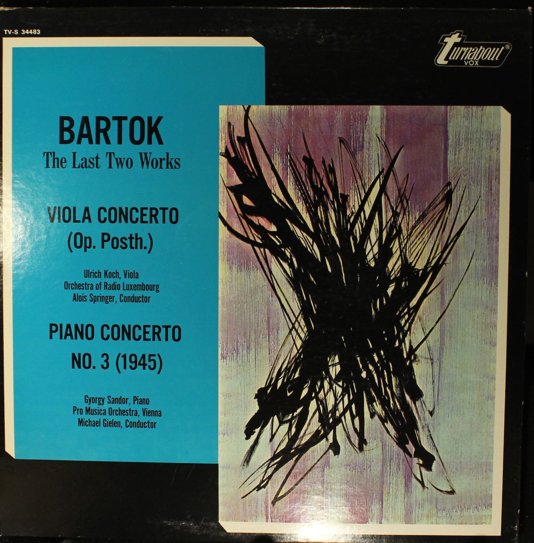 Turnabout TV-S 34483 - Béla Bartók - The Last Two Works (Viola C