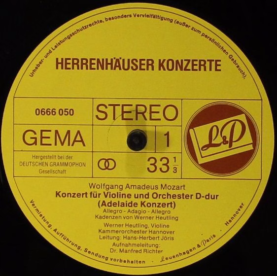 L&P-Ton 3504 - Wolfgang Amadeus Mozart, Felix Mendelssohn-Bartho - Image 4