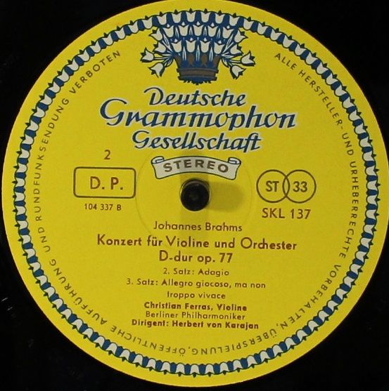 Deutsche Grammophon SKL 133/139 - Johannes Brahms, Herbert von K - Image 13