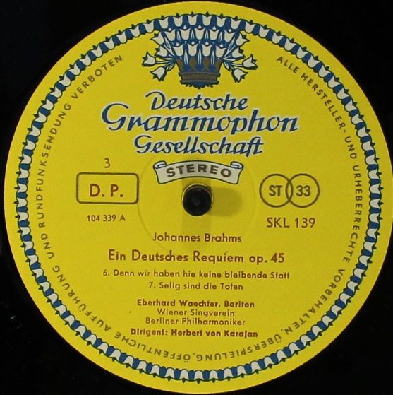 Deutsche Grammophon SKL 133/139 - Johannes Brahms, Herbert von K - Image 17