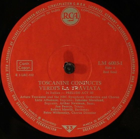 RCA LM 6003 (2) - Giuseppe Verdi, Arturo Toscanini, Licia Albane - Image 4