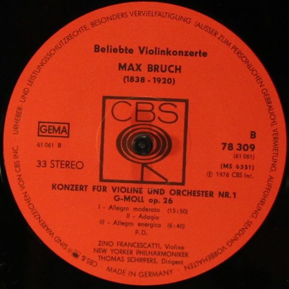 CBS 78309 - Various - Beliebte Violinkonzerte - Image 5
