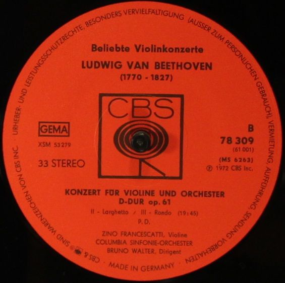 CBS 78309 - Various - Beliebte Violinkonzerte - Image 6