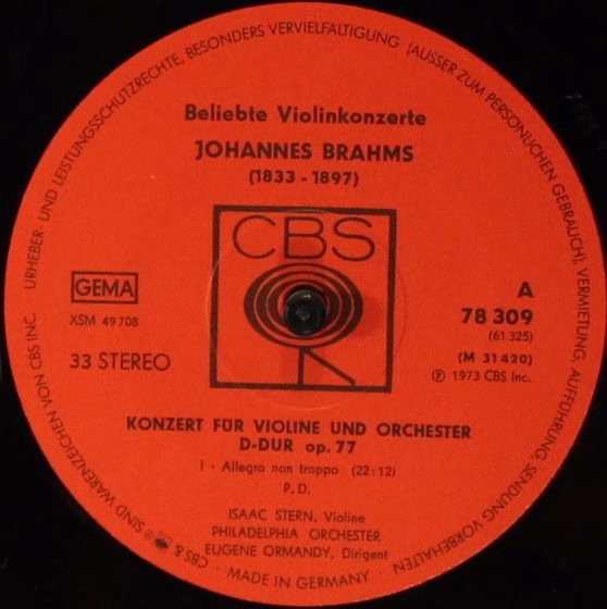 CBS 78309 - Various - Beliebte Violinkonzerte - Image 8