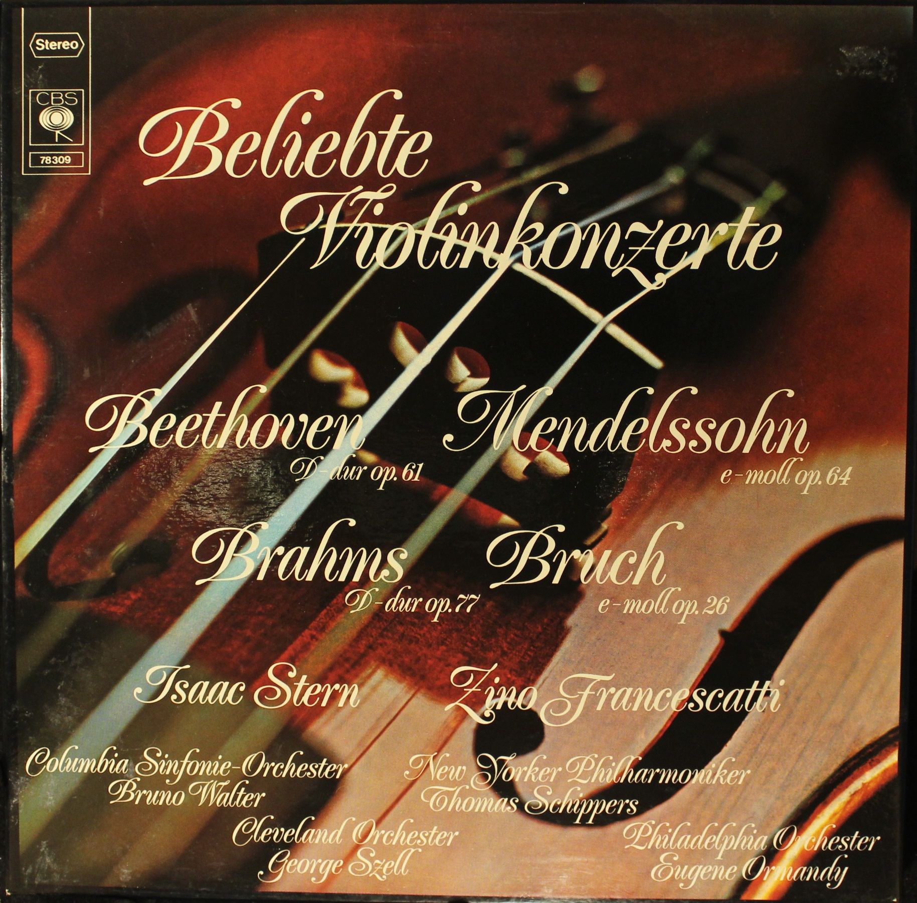 CBS 78309 - Various - Beliebte Violinkonzerte