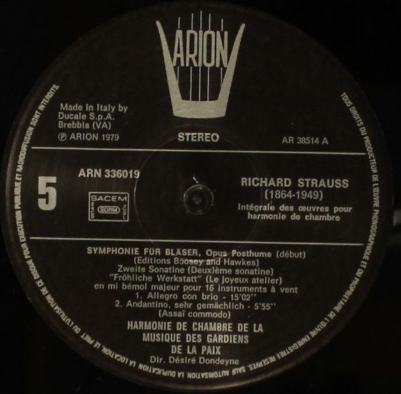 ARION ARN 336019 - Richard Strauss - Intégrale Des Oeuvres Pour - Image 7