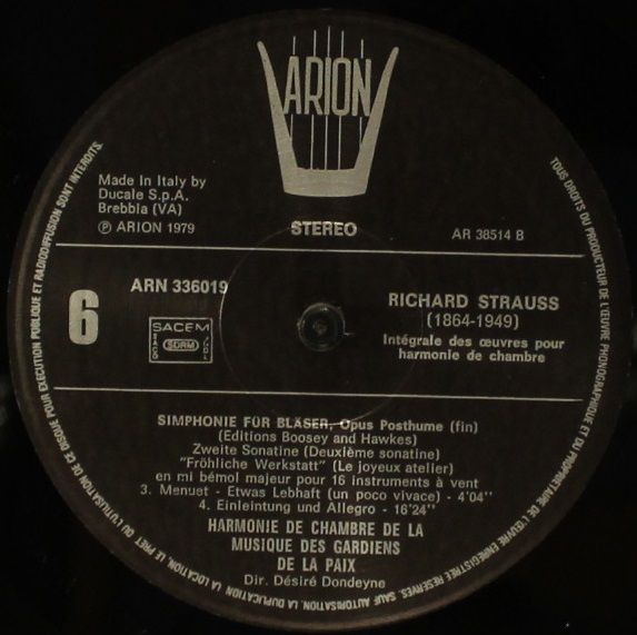 ARION ARN 336019 - Richard Strauss - Intégrale Des Oeuvres Pour - Image 8