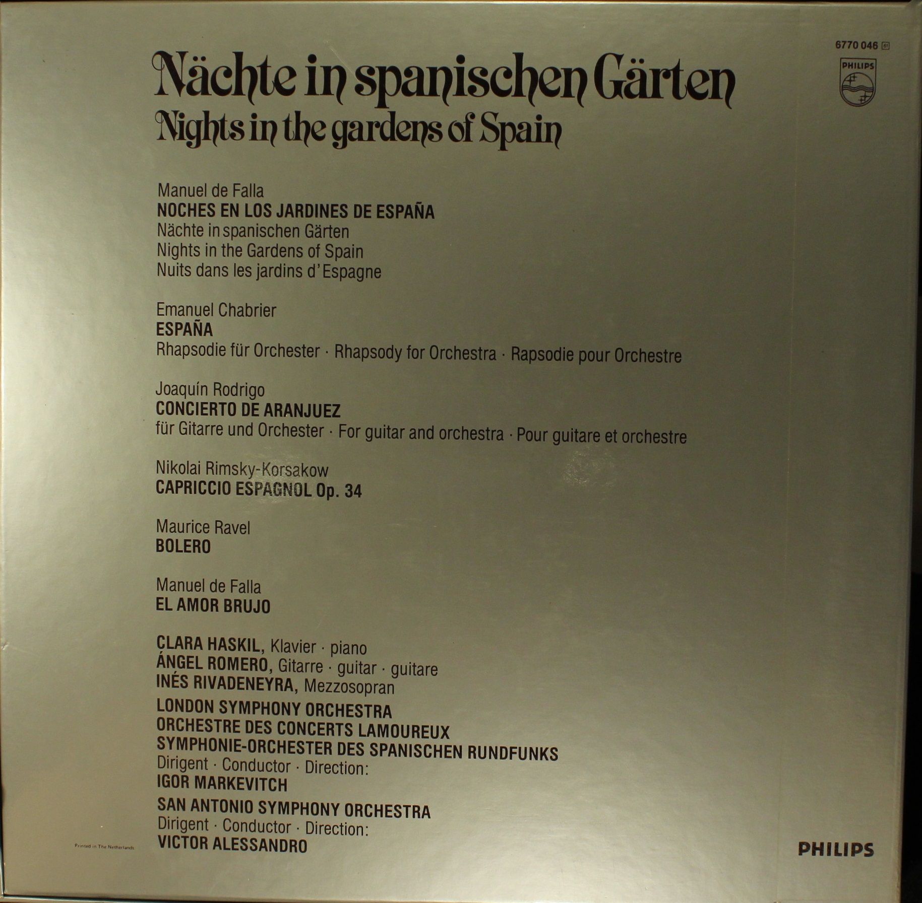 Philips 6770 046 - Clara Haskil, Angel Romero (2), Inés Rivadene - Image 6