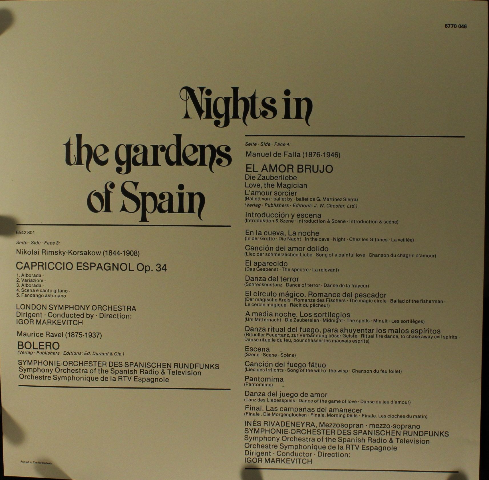 Philips 6770 046 - Clara Haskil, Angel Romero (2), Inés Rivadene - Image 9