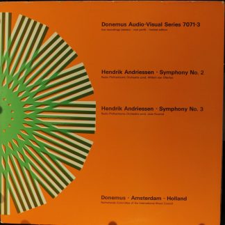 Donemus DAVS 7071/3 - Hendrik Andriessen - Symphony No. 2 / Symp