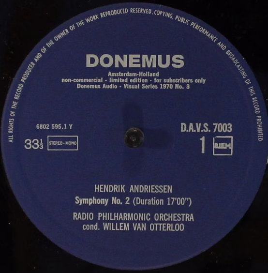 Donemus DAVS 7071/3 - Hendrik Andriessen - Symphony No. 2 / Symp - Image 6