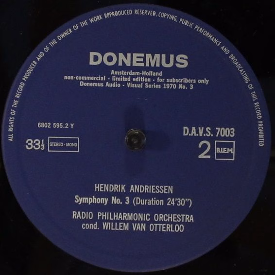 Donemus DAVS 7071/3 - Hendrik Andriessen - Symphony No. 2 / Symp - Image 7