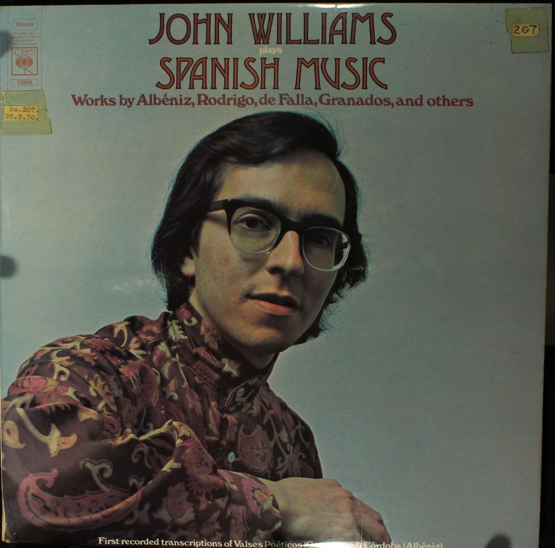 CBS 72860 - John Williams (7), Isaac Albéniz, Joaquín Rodrigo, M