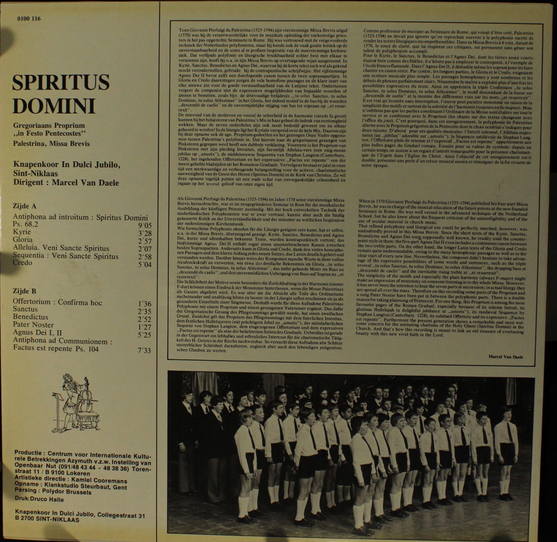 Azymuth 0100 116 - Knapenkoor In Dulci Jubilo - Spiritus Domini - Image 2