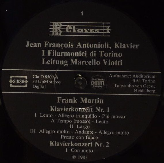 Claves D 8509 - Frank Martin (3), Jean-François Antonioli, Orche - Image 5