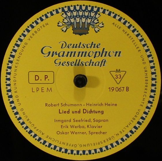 Deutsche Grammophon LPEM 19067 - Robert Schumann, Heinrich Heine - Image 4