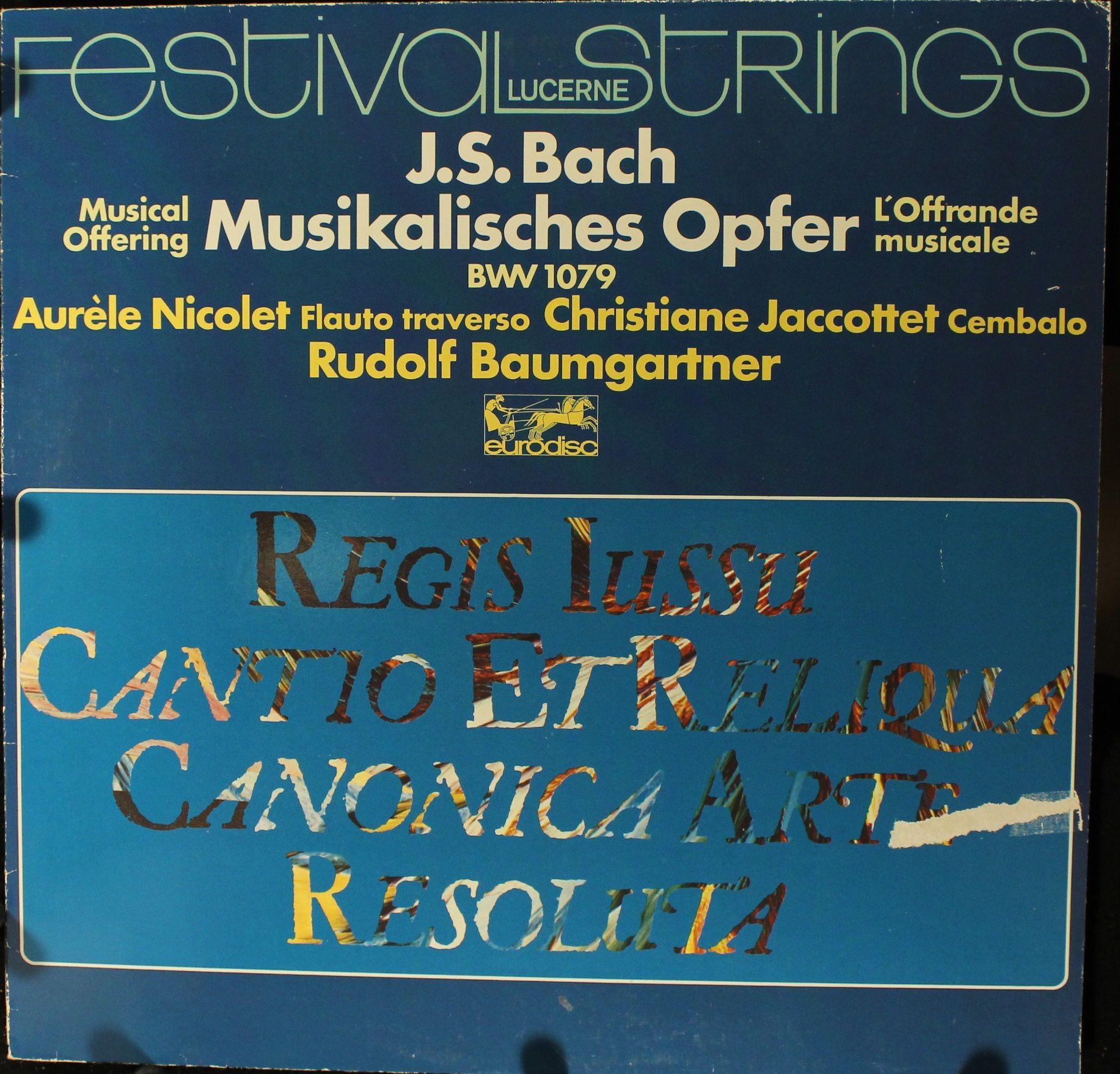 Eurodisc SQ 27 319 KK - Festival Strings Lucerne, Rudolf Baumgar