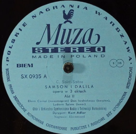 Polskie Nagrania Muza SX 0934 SX0935 SX0936 - Camille Saint-Saën - Image 6