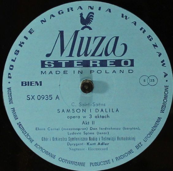 Polskie Nagrania Muza SX 0934 SX0935 SX0936 - Camille Saint-Saën - Image 6