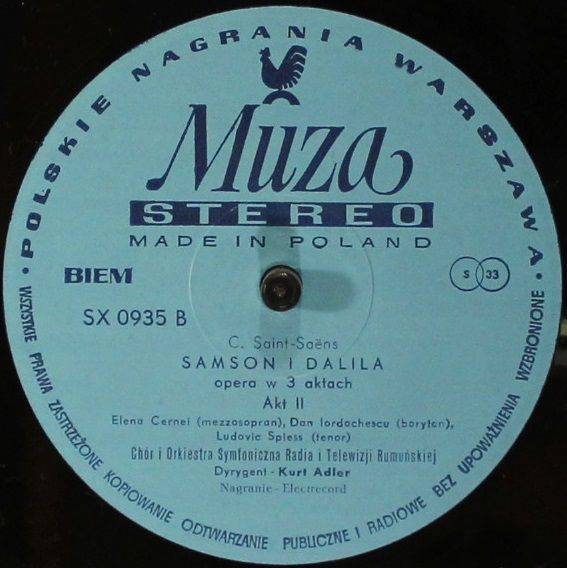 Polskie Nagrania Muza SX 0934 SX0935 SX0936 - Camille Saint-Saën - Image 7