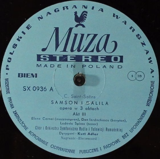 Polskie Nagrania Muza SX 0934 SX0935 SX0936 - Camille Saint-Saën - Image 8