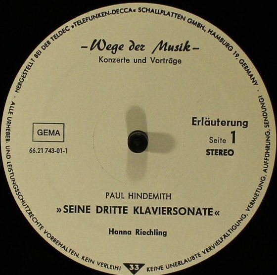 TELDEC »Telefunken-Decca« Schallplatten GmbH 66.21743 - Alfred H - Image 3