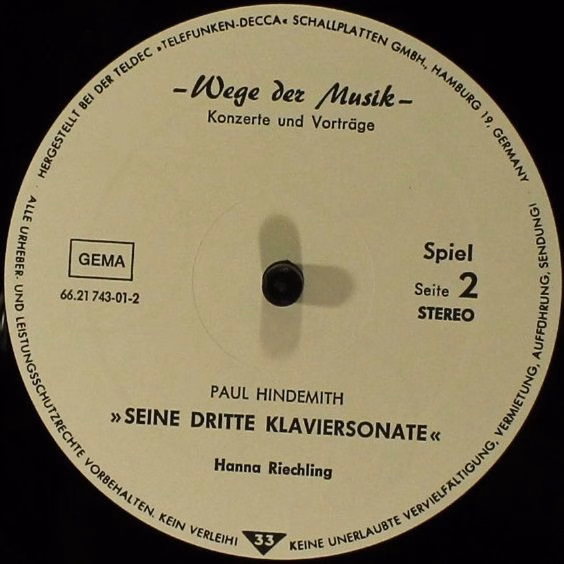 TELDEC »Telefunken-Decca« Schallplatten GmbH 66.21743 - Alfred H - Image 4
