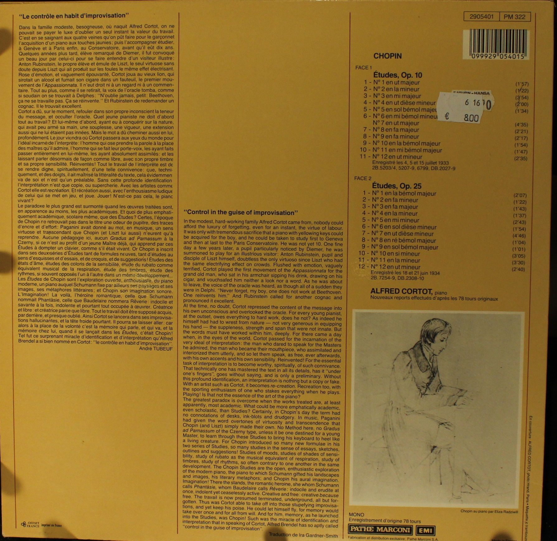 La Voix De Son Maître 2905401 - Alfred Cortot, Frédéric Chopin - - Image 2