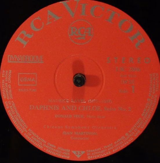 RCA Victor Red Seal LSC-2806 - Maurice Ravel, Albert Roussel, Je - Image 3