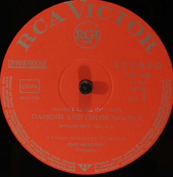 RCA Victor Red Seal LSC-2806 - Maurice Ravel, Albert Roussel, Je - Image 3