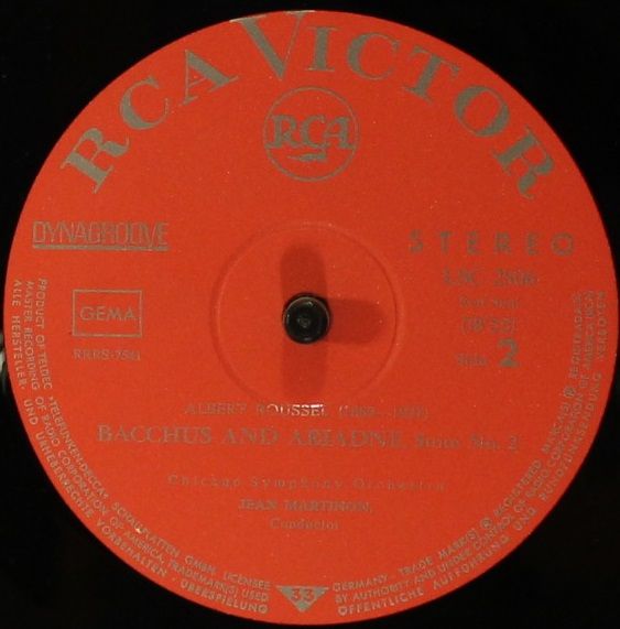 RCA Victor Red Seal LSC-2806 - Maurice Ravel, Albert Roussel, Je - Image 4