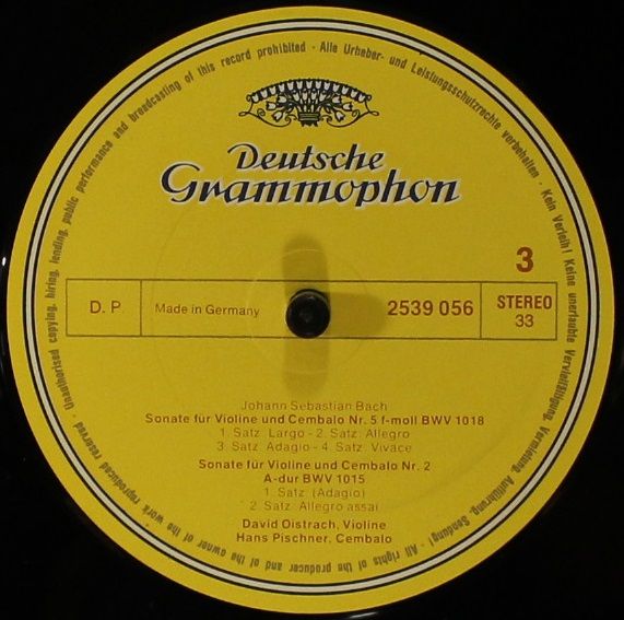 Deutsche Grammophon 413 515-1 - Johann Sebastian Bach, David Ois - Image 8