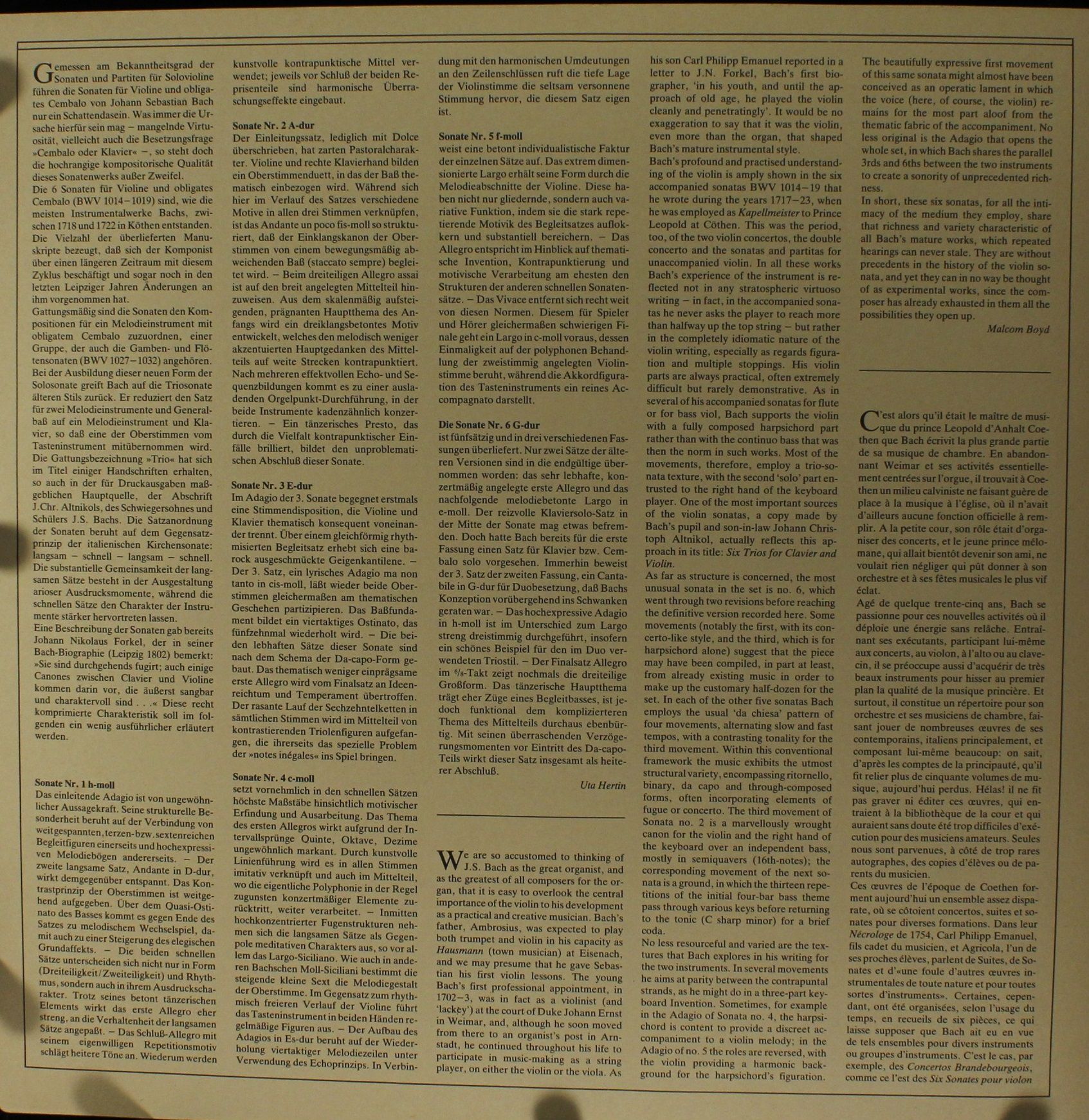 Deutsche Grammophon 413 515-1 - Johann Sebastian Bach, David Ois - Image 4