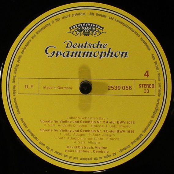 Deutsche Grammophon 413 515-1 - Johann Sebastian Bach, David Ois - Image 5