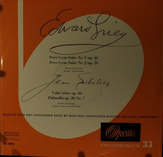 Opera 71973 - Edvard Grieg, Jean Sibelius - Peer-Gynt-Suiten Nr.