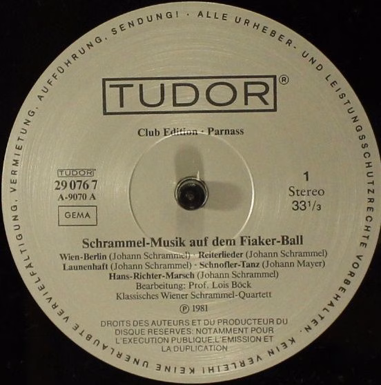 Tudor 29 076 7 - Das Klassische Wiener Schrammelquartett - Schra - Image 3