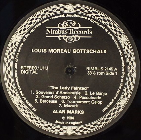 Nimbus Records NIM 2145 - Alan Marks, Louis Moreau Gottschalk - - Image 3